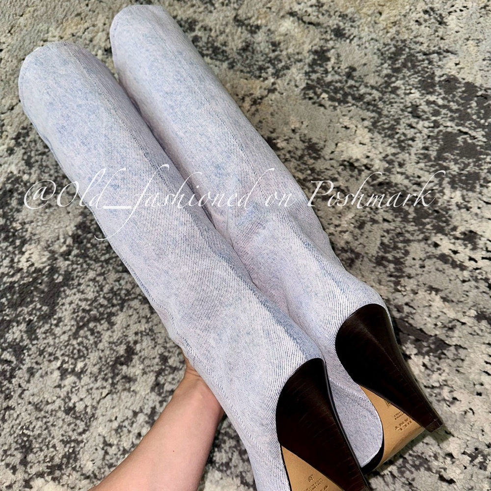 ISABEL MARANT Ririo Tall Heeled Denim Boots - Picture 10 of 15